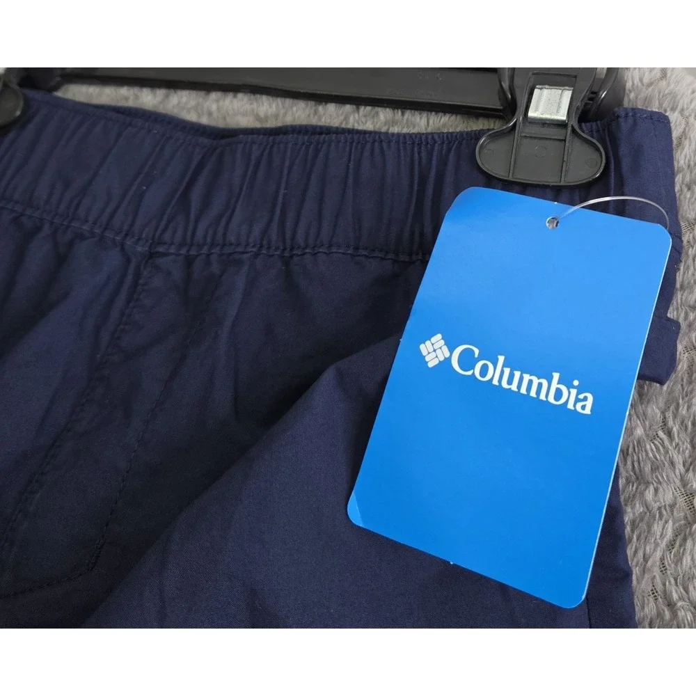 *NEW w/Tags Columbia Youth Washed Out Size Medium 10/12 Navy Shorts 100% Cotton
